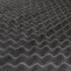 Non-flammable cellular foam soundproofing - adhesive plate (21140)