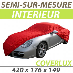 Semi-made-to-measure indoor car cover in Coverlux (M) Jersey