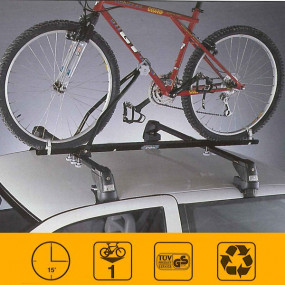 Porte-vélo universel pour cabriolets/coupés équipés de barres transversales