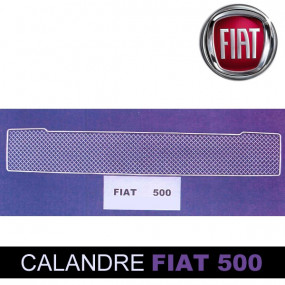 Grelha do radiador inferior em aço inoxidável para cabina Fiat 500