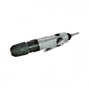 Straight pneumatic drill with 10 mm self-clamping chuck