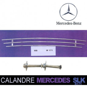 Grilles de calandre "Tube" pour Mercedes SLK R171 cabriolet (03/10)