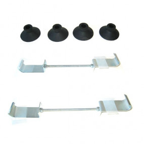 Galva mounting kit with suction cups for luggage rack