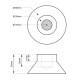 Suction cup dimensions
