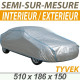 Housse intérieure/extérieure semi-sur-mesure en TYVEK - Housse auto : Bache protection cabriolet