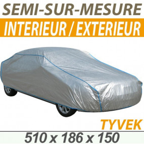 Semi-maßgeschneiderte Autoschutzhülle (autoabdeckung für Innen/Außen) aus Tyvek® (XXL) - Autoschutzhülle (autoabdeckung): Cabrio