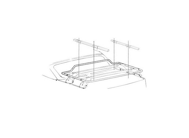 Cross adapter for bike carrier