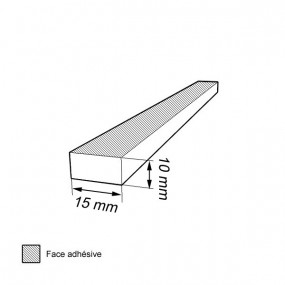 Banda (faixa) de borracha celular impermeável 10mm x 15mm
