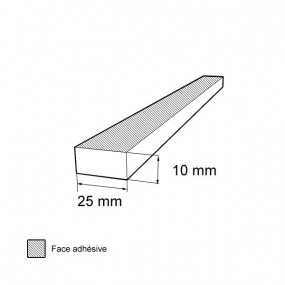 Banda (faixa) de borracha celular impermeável 10mm x 25mm