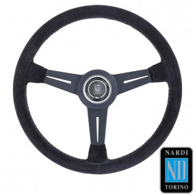 Classic Line upturned leather steering wheel (Nardi)