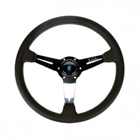 Volant en cuir Nardi avec branches en alu poli Classic Line