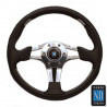 Volant en cuir et cuir perforé Metal New Line 75th Anniversary (Nardi) - 6313.35.3071