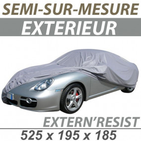 Semi-made-to-measure outdoor car cover in ExternResist (CF05) PVC