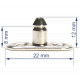 Safety rivet insert