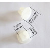 7x7mm plastic nut for sheet metal screws (16600)
