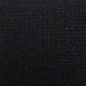 Black fabric covering with "woven" look on foam