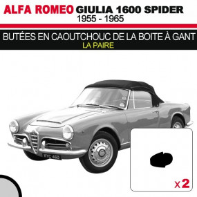 Butées en caoutchouc de la boite à gant cabriolets Alfa Romeo Giulia Spider 1600