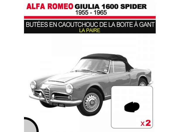 Alfa Romeo Giulia Spider 1600 kabriolet gumowe odboje schowka (2. seria)
