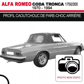 Perfil de borracha do para-choque traseiro para conversíveis Alfa Romeo Série II Coda Tronca