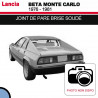 Joint de pare-brise soudé pour les cabriolets Lancia beta Monte Carlo
