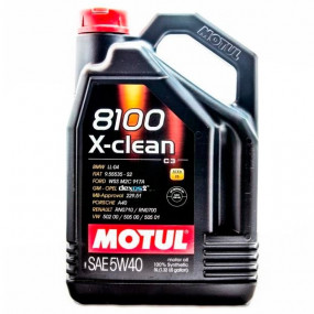 Huile Motul 8100 X-clean 5W40 - 5L