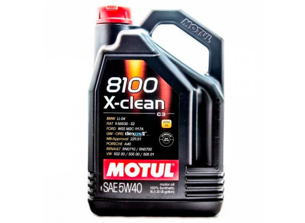 Huile MOTUL 8100 X-clean 5W40 - 5L