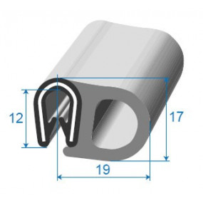 Guarnizione porta rinforzata - 19 x 12 mm