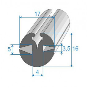 Vedante (selo) com chave - 21,5 x 17 mm