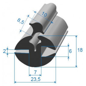 Vedante (selo) com chave - 23,5 x 18 mm