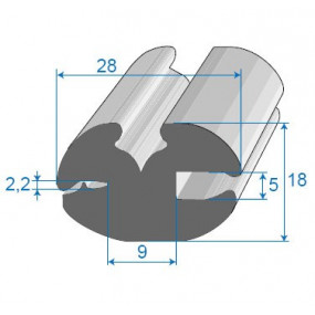 Vedante (selo) com chave - 28x18mm