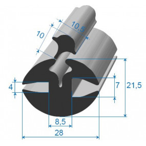Vedante (selo) com chave - 28x21.5mm