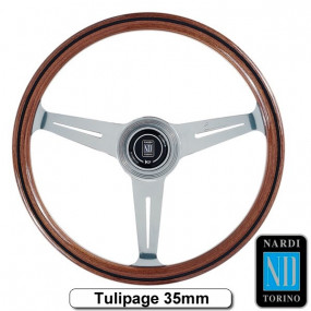 Classic Line 70s mahogany wood steering wheel (Nardi)