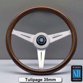 Classic Line 70s light wood steering wheel (Nardi with ABE certification)