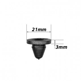 Ogranicznik kaptura i drzwi o średnicy zewnętrznej 21 mm i 3 mm