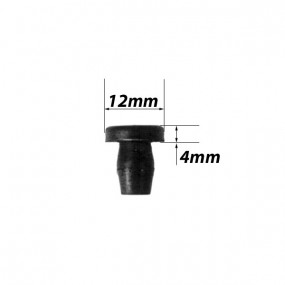Butée de capot et de porte Ø extérieur 12mm & 4mm