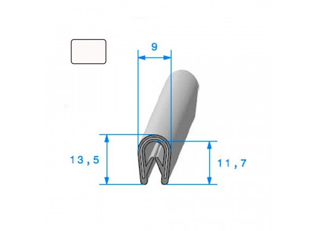 Joint armature métallique avec pince pvc armé Blanc(26672BL)