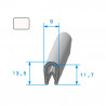 Joint armature métallique avec pince pvc armé Blanc(26672BL)