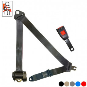 4-point front seatbelt with retractor Peugeot 205 cabriolet (1986-1995) convertible - SECURON