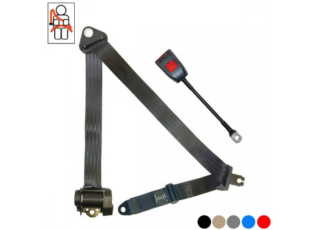 Ceinture avant 4 points Securon avec enrouleur pour Austin Healey 100-4, BN1, BN2 cabriolet