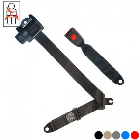 Ceinture arrière 3 points Securon avec enrouleur pour Austin Healey 100-6 BN6 cabriolet