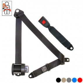 Ceinture arrière 4 points Securon avec enrouleur pour Peugeot 204 coupé