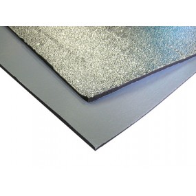 Aluminized thermal insulation - adhesive plate