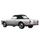 Capota macia Alfa Romeo Touring 2000 conversível em algodão de dupla face Pininfarina com janela traseira em PVC