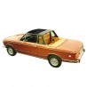 Abdeckung des Targa und die Oberseite der Cabrio-Windschutzscheibe BMW 1600/2002 in Vinyl auf Baumwollleinwand