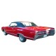 Capote auto Buick LeSabre cabriolet en vinyle avec lunette arriere en PVC