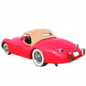 Soft top Jaguar XK 120 Roadster convertible in Stayfast® cloth