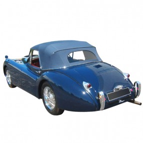 Soft top Jaguar XK 120 D.H.C in Stayfast® cloth with rear window on Zip