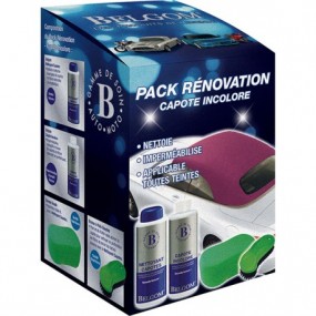 Belgom® Reinigungs-, Renovierungs- und Imprägnierpaket für farblose Alpaka-Haube