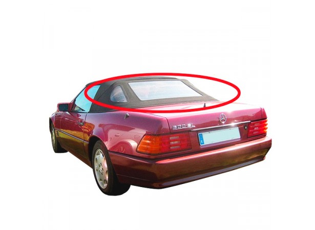 Lunette arrière en Alpaga Twillfast II  pour capote Mercedes 500 SL cabriolet type R129