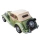 Capote auto MG TD cabriolet en Alpaga avec lunette arriere en PVC
